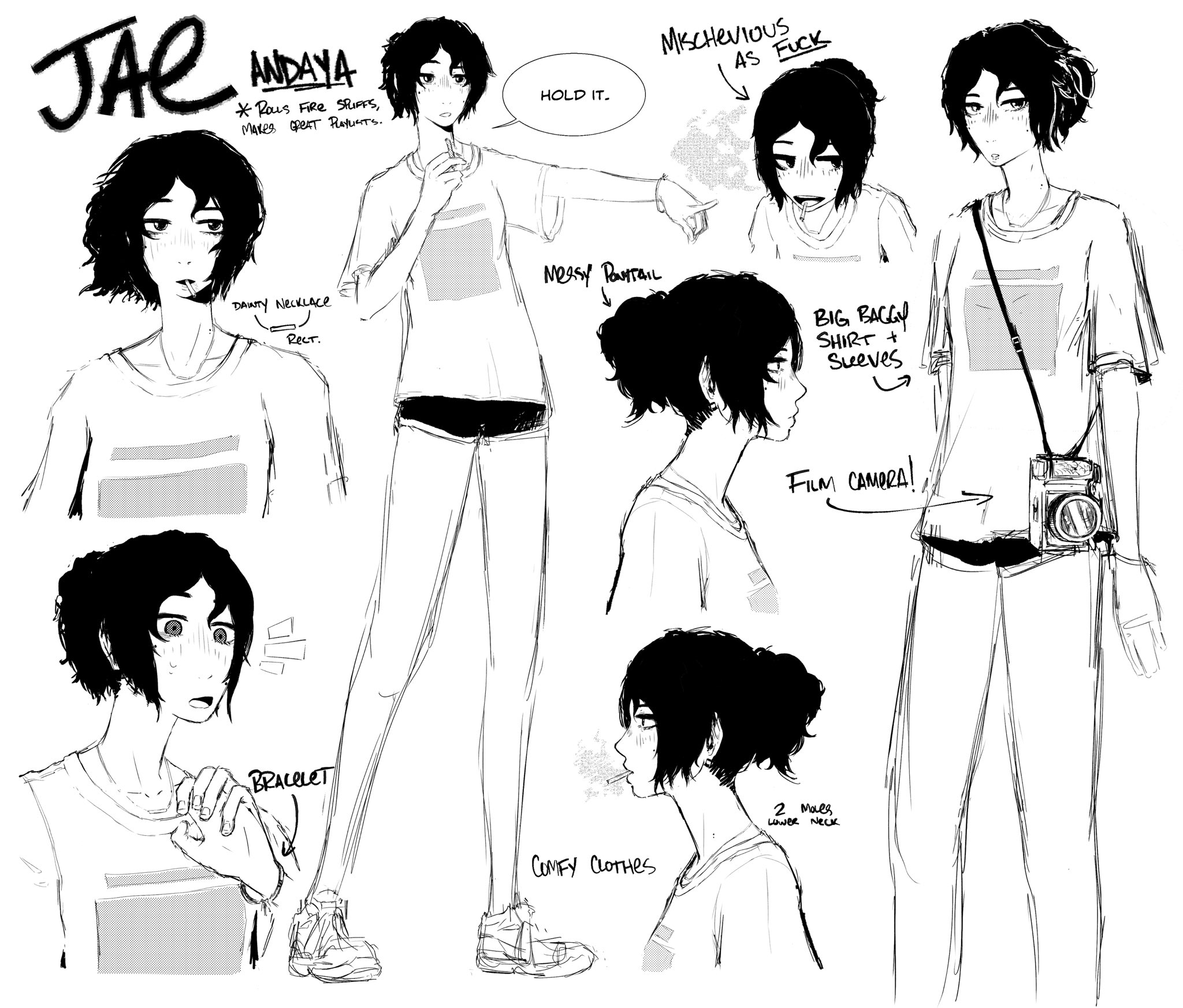 character sheet of my character jae